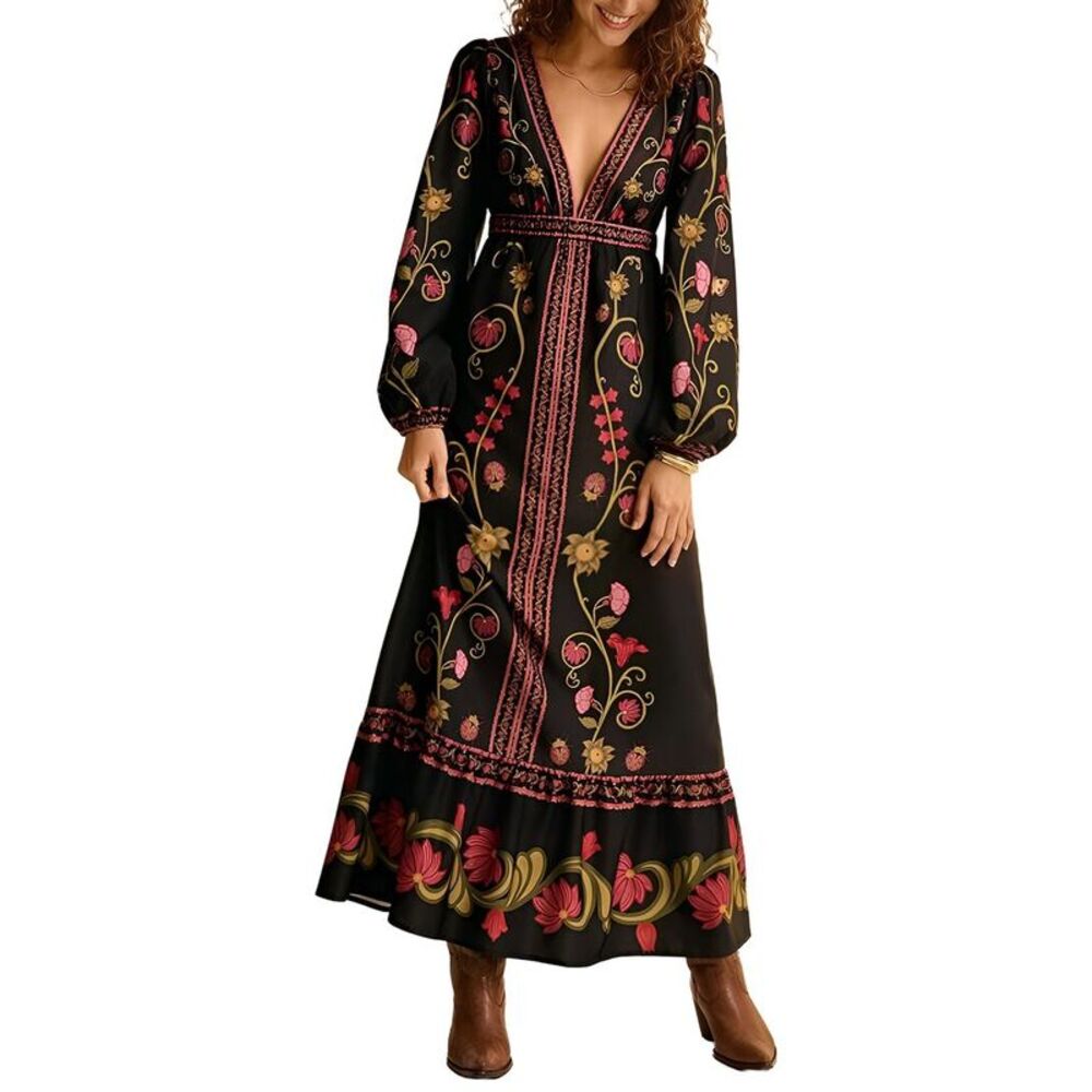 Camila Blanco Womens  Maxi Dress